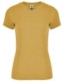 Dames T-shirt FOX Roly CA6661 heather mustard